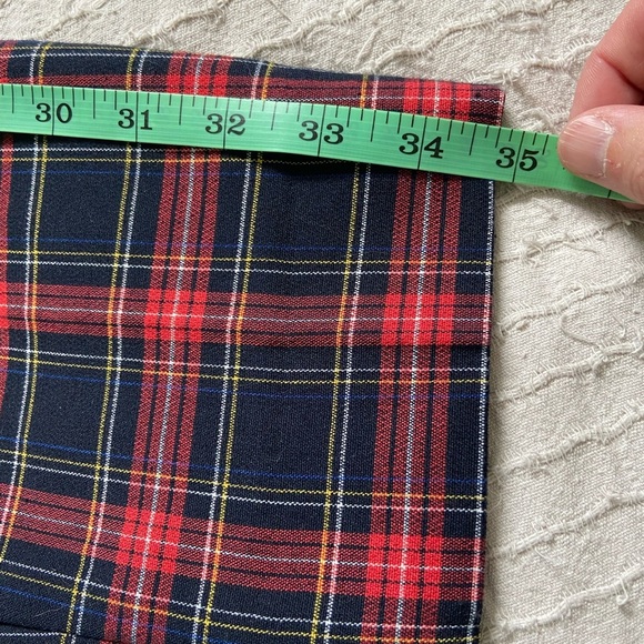 Zara Red and Black Plaid Cropped Pants. Size 4 Professional or fun. - Picture 12 of 12